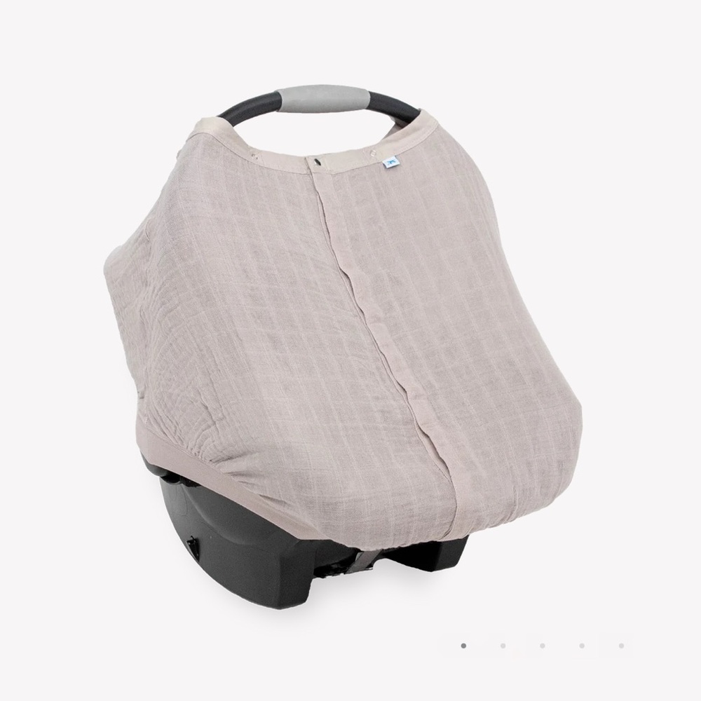 Little Unicorn Cotton Muslin Car Seat Canopy - Porpoise